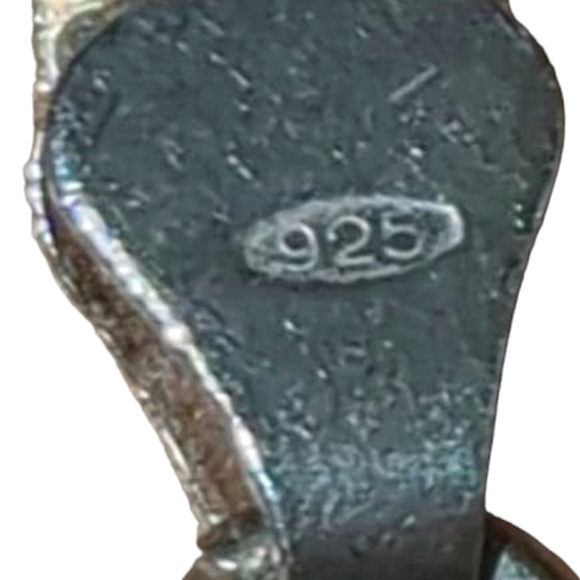 Vintage Figaro Sterling Silver 925 Chain Necklace with Diamond-Cut Links - Picture 7 of 16